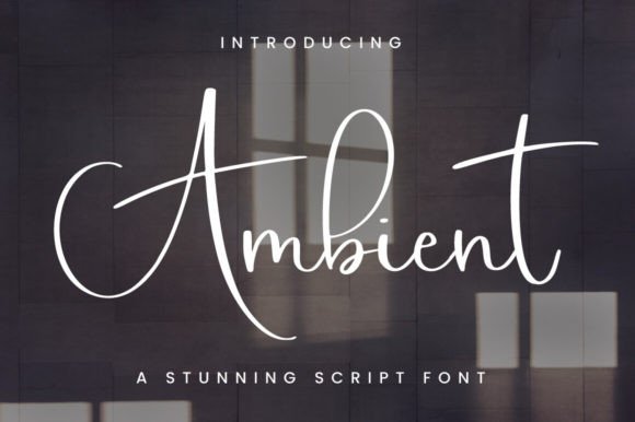 Ambient: A Handwritten Font That Feels Like a Real Signature