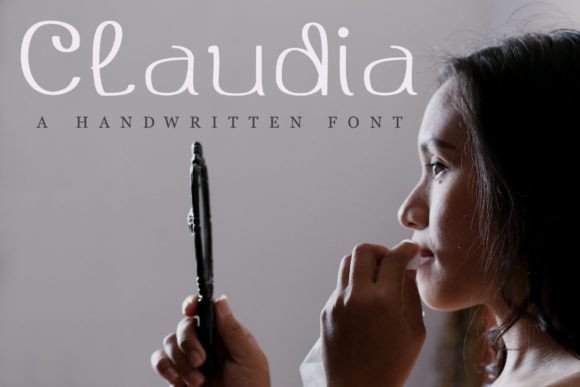 Claudia: A Modern Script Font for Playful Branding