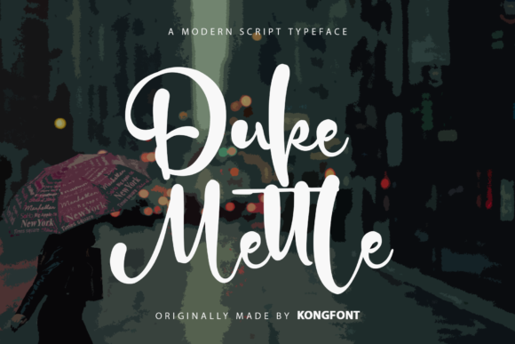 Duke Mettle: A Handwritten Script for Modern Crafters