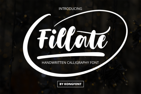 Fillate: Unlocking Creativity with a Playful Script Font