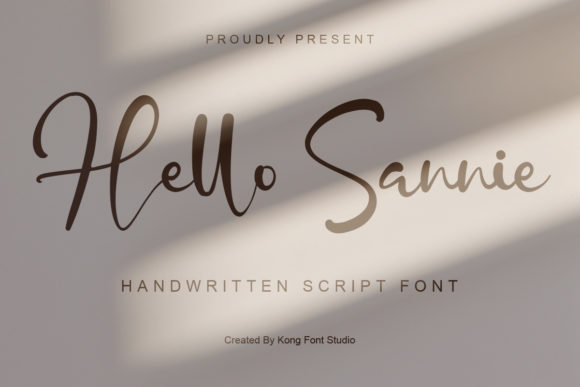 Hello Sannie: A Modern Script for Creative Branding