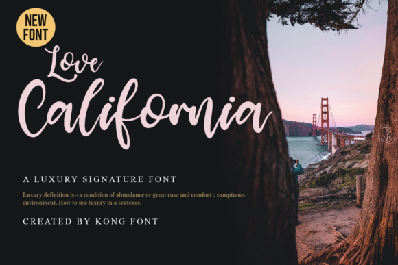 Love California: A Handwritten Font for Modern Creators