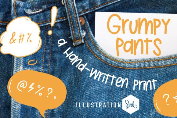 Meet Grumpy Pants: A Script Font with Charm
