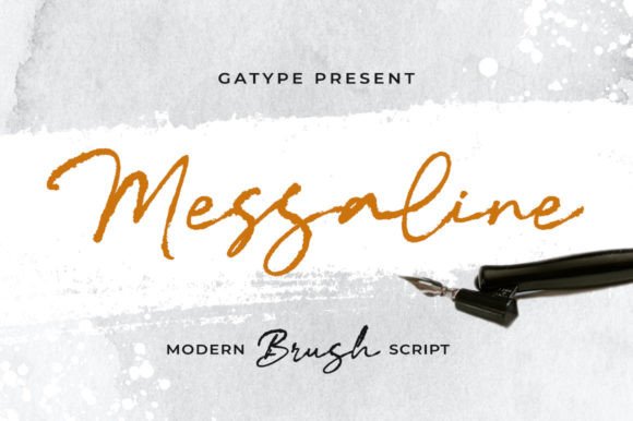 Messaline: A Brush Script for Relaxed Luxury