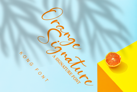 Orange Signature: A Modern Script Font for Creative Brands