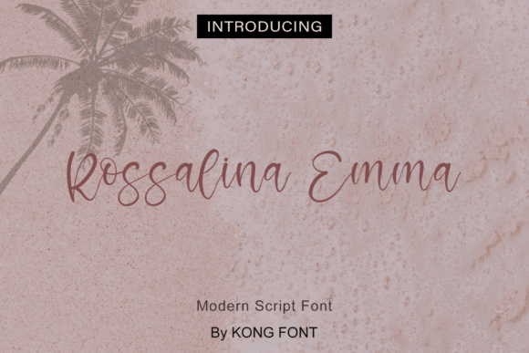 Rossalina Emma: A Modern Script Font for Creative Projects