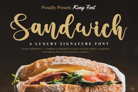Sandwich: A Handwritten Font for Modern, Playful Designs