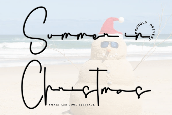 Summer in Christmas: A Handwritten Font for Year-Round Charm