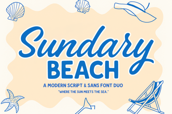 Sundary Beach Duo: Your Go-To Font for Effortless Style