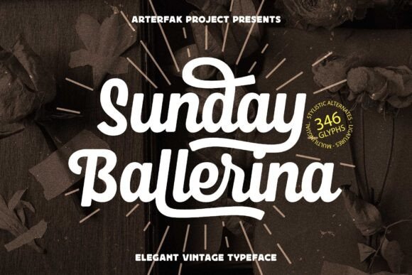 Sunday Ballerina: The Modern Vintage Typeface for Elegant Branding