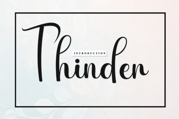 Thinder: The Artisan Script Font for Authentic Branding