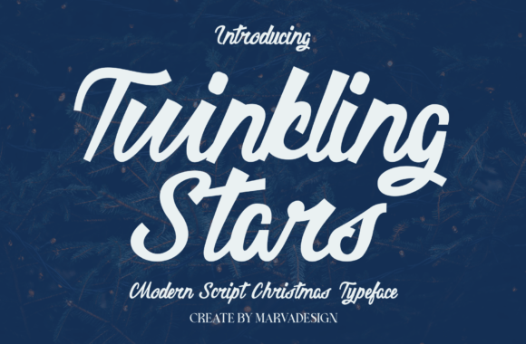 Twinkling Stars: A Modern Script Font for Authentic Design