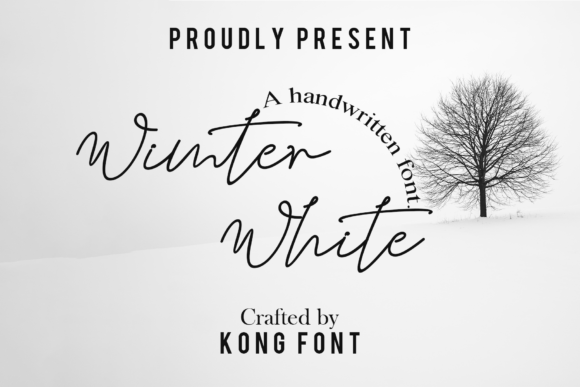 Winter White: A Playful Script for Modern Designers
