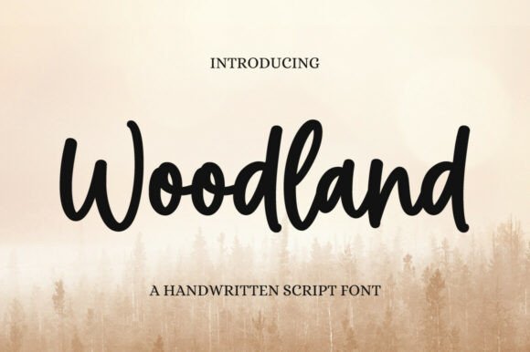 Woodland: A Handwritten Script for Natural Branding